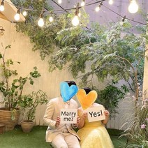 메리미예스 웨딩피켓 F G H 타입 marry me & yes, H타입(yeah)