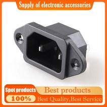 나사 고정 이어 AC 소켓 2 핀 홀 타입 C18 C14 전원 공급 장치 워드 코어 10A 250V, 02 10PCS