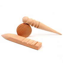 DIY 가죽공예 나무 우드 수공구 스틱 마감 도구 KK623, free, 원형