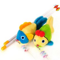 캣 호기심 자극 방울소리 인형 낚싯대 랜덤 먼치킨 샴, 1개