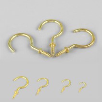 천장후크 천장걸이 천장고리 천정고리 천정후크 후크고리 천정걸이 후크걸이 캐노피설치 모빌걸이 스크류후크걸이 모기장걸이, 중, 수량