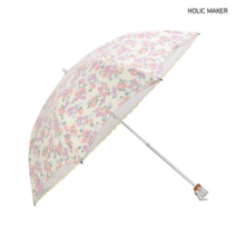 브이와이 여성 수동 UV코팅 양산 꽃무늬 우산