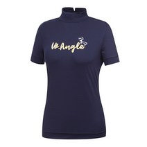 *사은품증정* [와이드앵글] 여성용 심플 원포인트 하이넥 티셔츠 WWM19237N4