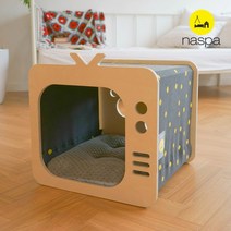 [나스파] 티비형 펫하우스_옐로우도트, 상세 설명 참조