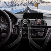 쏘렌토 MQ4 온도계 겸용 차량 송풍구 방향제 선물, 실버, 클린코튼 10ml