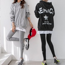 [나크21] (55~120) 백프린팅 후드+레깅스세트 KO11-O-03