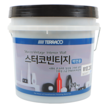 테라코 스터코 빈티지 노출 콘크리트 벽면용 20kg, W100(그레이)