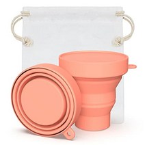 월경컵 세척용 컵 세척 소독 끓는 소독 전자레인지 대응 접이식 생리용품 클린컵(오렌지*1) 月経カップ洗浄用カップ 洗浄 消毒 沸騰消毒 電子レンジ対応 折りたたみ式 生理用品 クリーンカッ