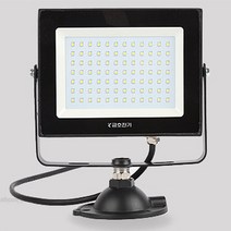 번개표 led 투광등 투광기 써치등 공장등 야외등 작업등 거치대, KM 슬림 투광기 50W 블랙_주광색(하얀불빛), 1개
