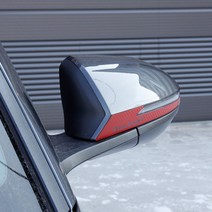 디올뉴 투싼 2020~ 사이드 미러 랩핑 데칼 스티커, 04. 카본화이트