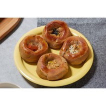 [하눅] 호밀100% 통팥가득만주 국산 통호밀 통밀 화과자 부모님 수제 건강 간식 선물, 통팥가득만주(4입)