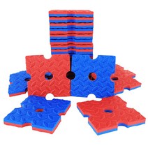 색판뒤집기15cm 25개입 청홍양면 체육대회용품, 단품