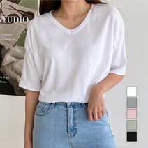 아나카프리 베이직 네츄럴 브이넥 티셔츠 CPG3STS005M