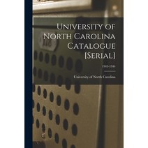 (영문도서) University of North Carolina Catalogue [serial]; 1943-1944 Paperback, Legare Street Press, English, 9781014847331
