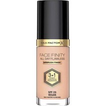 Max Factor 맥스 팩터 Facefinity 올 데이 Flawless 3 in 1 프라이머 컨실러 파운데이션 N45 Warm Almond 30ml