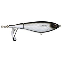 Berkley Choppo 탑워터 낚시 루어 블랙 검정 골드 1온스 120mm 최대 방해를 위한 향상된 프로펠러 표면 영역 샤프 퓨전 19 후크 장착 버클리, Black Chrome