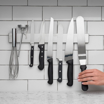 주방 스테인레스 스텐 마그네틱 붙이는 자석 칼 꽂이 블럭 집 걸이 보관함 거치대 홀더, 특대형