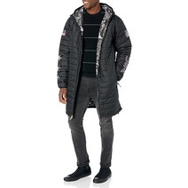 Volcom 남성용 Usst 퍼프 롱 합성 단열 스노우보드 재킷 Black X-Small