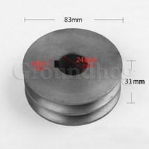 V벨트 풀리 A 타입 더블 슬롯 풀리 모터 풀리 소재 주철 직경 50mm 100mm, 31x24x83mm, 1개