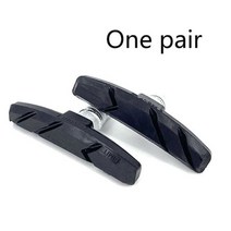 자전거 브레이커 내구성 좋은 무소음 브레이크 패드 2 개 사이클링 V 홀더 신발 블록 고무 오래 지속되는 성능