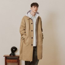 637537 커버낫 오버핏 래글런 싱글 코트 베이지
