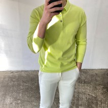 미꼬장 남자머슬핏니트 헨리넥 카라 캐시미어 15컬러