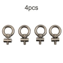 차박 세차용 접이식발판 카라반발판 스테인레스 스틸 차양 레일 스토퍼 6mm 정지 모터홈 캠핑 밴 캐러밴 자동차 액세서리 슬립 링 나사 2-8 개, [02] 4PCS