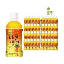 웰그린 스위트카페 녹차음료 340ml x 20PET 1박스 묶음 골라담기 자두 레몬 복숭아 블루베리 애플망고 또와몰53, 2x(애플망고20개입)