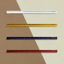 펜코 알루미늄 삼각 스케일자 15cm 4. Red