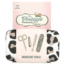 The Vintage Cosmetics Co. Manicure Purse Leopard Print 1 Kit
