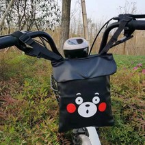 자전거안장가방 "Waterproof Leather" Electric Car Storage Bag Before The Skateboard Bicycle, 08 BenbenBear(LeatherWa_01 2L