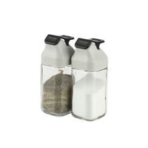 시노글라스 원터치 양념병 블랙, 5세트