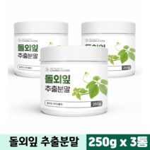 돌외잎 다이어트 추출 분말 순수 돌외잎100% 사포닌 건강분말 돌외입 돌외, 250g, 3통