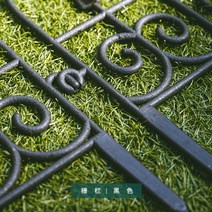 화단 꾸미기 정원 낮은 울타리 마당 미니 철제 펜스, 블랙 펜스