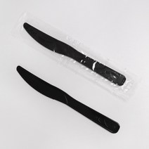 (BW)일회용 플라스틱 칼 블랙 위생 나이프 1박스 2000개 개별포장, (BW) 블랙 개별포장나이프 1박스 2000개
