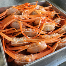 온화로운 포항 직송 바로쪄서 보내는 찐 연지홍게 3kg, A급 3kg 10미 내외 (수율 70~80%)