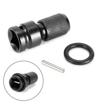 임팩렌치 전동공구 드릴 척 변환기 소켓 어댑터 육각 섕크 1/2inch 드라이브 1/4in 래칫 렌치 임팩트 비트 드라이버 스패너, set, CHINA