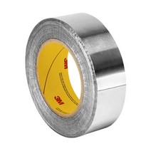 3M 427 실버 알루미늄 호일 테이프 너비 5.7cm(2.25인치) x 길이 55.7m(60야드)(1롤), 한개옵션0