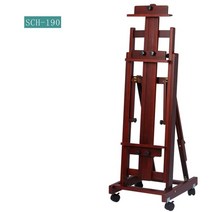 대형 나무 미니 테이불 이젤 휴대용 탁상용 번문가용 책상용 대형 나무 아티스트 유화 이중 목적 그림 스탠드 구아슈 스케치, b