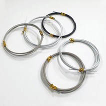 스텐 코팅 와이어 로프 액자걸이 길이연장 줄 부속, 스텐코팅와이어(고하중), 화이트(회백색), 15M