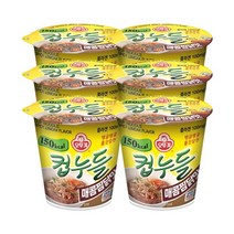 오뚜기 컵누들 매콤찜닭맛 45.5g, 6개