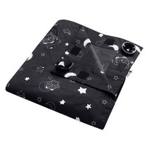 Tommee Tippee Gro Anywhere 블라인드 Ollie Owl 휴대용 블랙아웃 롤러 블라인드 130 x 198 cm 블랙