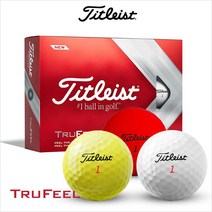 타이틀리스트 트루필 골프볼 TRUFEEL 2피스 골프공, 트루필 레드