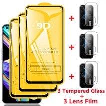 Realme GT Neo 6 7 8 용 6-in-1 9D 스크린 프로텍터 X2 프로 30 유리 카메라 렌즈 필름, 06 For Realme 7 5G, 01 6-in-1