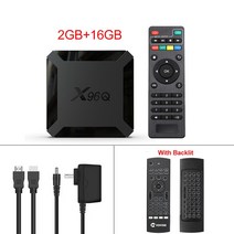 스마트 TV 박스 와이파이 구글 플레이어 유튜브 X96 안드로이드 10 올위너 H313 쿼드 코어 4K 60fps 1GB 8GB 셋톱 박스 X96Q 2GB 16GB, 32.Au 플러그  2G16G backlit mx3