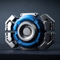 MACKIE 핑거팁 자이로 티타늄 구리 EDC 감압 장난감, Titanium blue