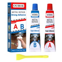 견고한 Metal Glue Magic Mending Agent Permanent Repair Paste Set 100ml Miracle Welding Industrial He, 한개옵션0