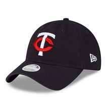 New Era 여성용 MLB 코어 클래식 9TWENTY 조절 가능한 모자 캡 프리 사이즈 보스턴 레드 삭스 네이비 663565, Minnesota Twins
