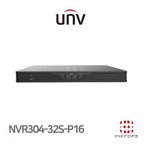 [유니뷰] 800만화소 IP NVR CCTV 녹화기 NVR304-32S-P16 32채널 [POE지원]