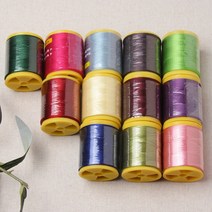 패션메이드실크실-지누이도모음, 단색실, 진노랑(8)